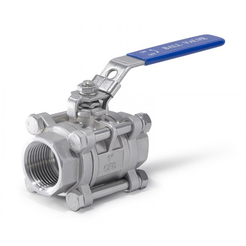 三片式不锈钢丝扣球阀