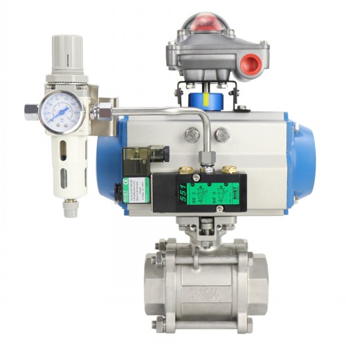 气动三片式球阀Q611F