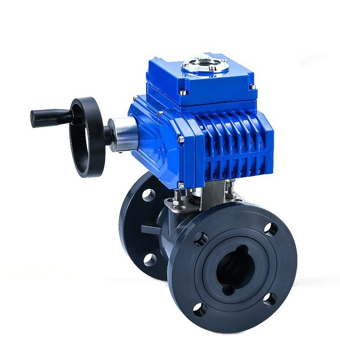 电动塑料法兰球阀