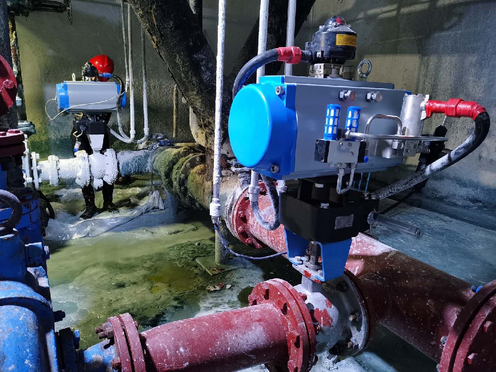 气动V型球阀使用案例