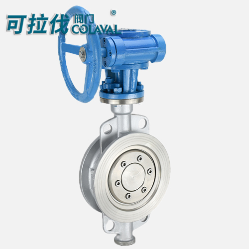 D373W不锈钢涡轮硬密封对夹蝶阀