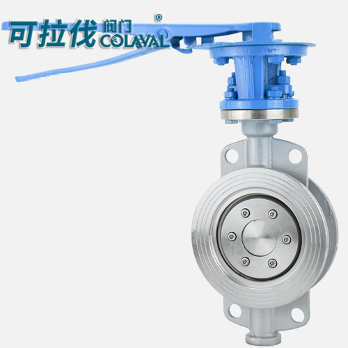 D73W不锈钢手动对夹式硬密封蝶阀