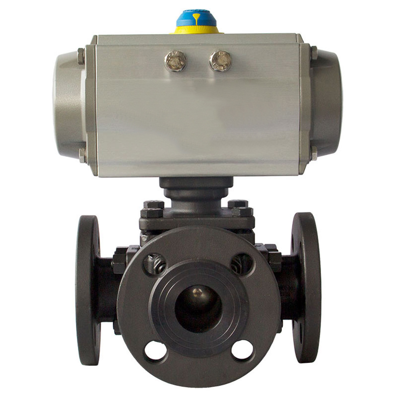 Q644F不锈钢气动三通阀