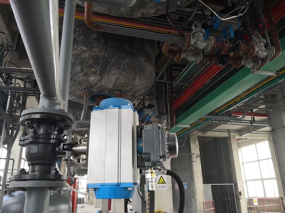 气动硬密封耐磨O型切断球阀使用案例